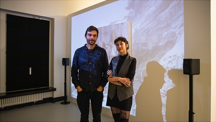 exhibition-13 Jenni Schurr and Dr. David Nielsen at the vernissage