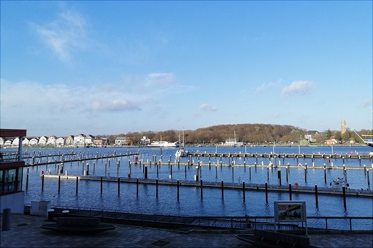 yacht-harbour-retreat-travemuende-540x360 A view from outside the hotel overlooking the Passat harbour