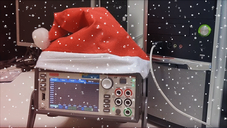 An instrument playing a Christmas song