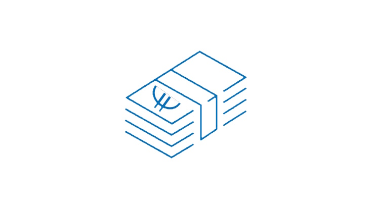 blaues Icon