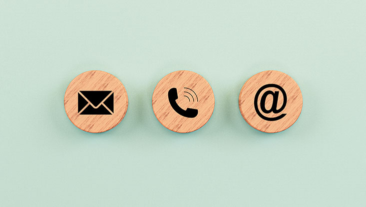 contact-733x414 A symbolic image shows various ways of making contact.