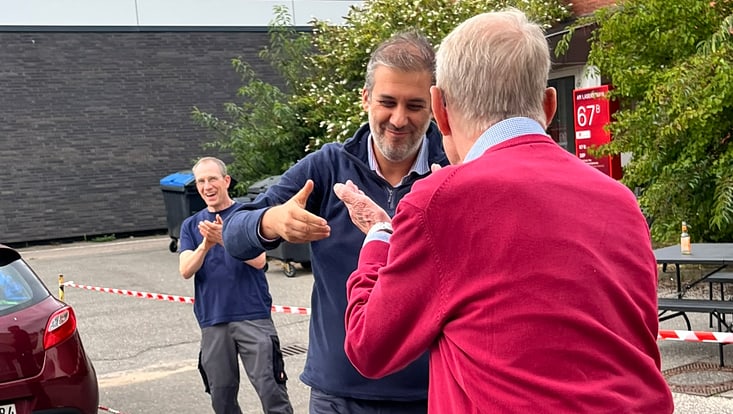 Enjoying teamwork at the summerparty 2025