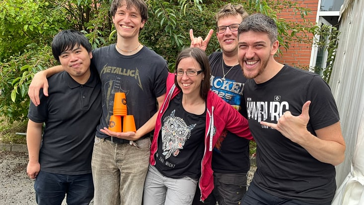 Lots of delicious food at the summerparty 2025