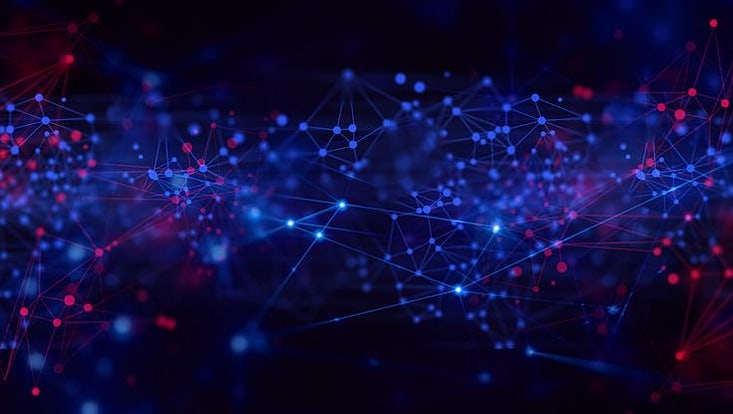 image of a system of lines connected with dots