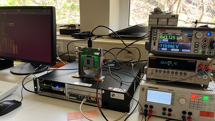photo of cms-tepx-quad-module setup in 2025