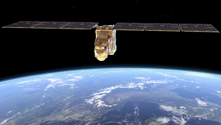 Arctic Weather Satellite like a bird