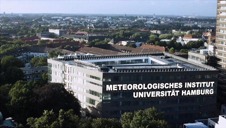 Luftaufnahme vom Meteorologischen Institut an der Universität Hamburg