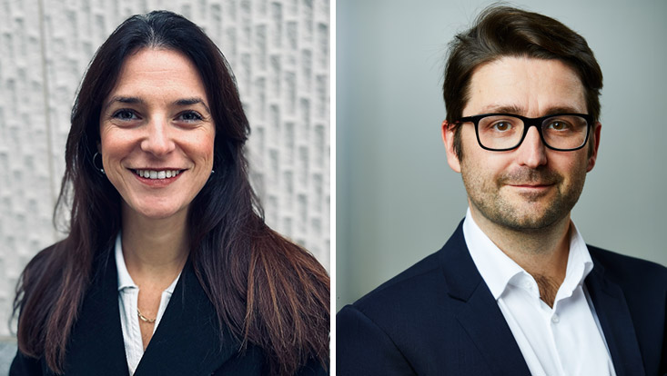 Portrait of Prof. Dr. Luisa Lucie-Smith and Prof. Dr. Gregor Kasieczka