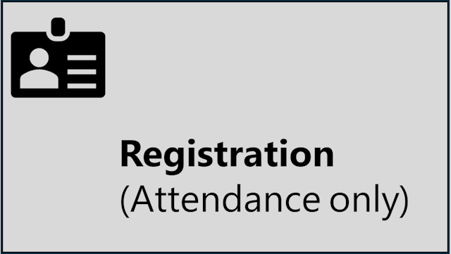 registration attandance only