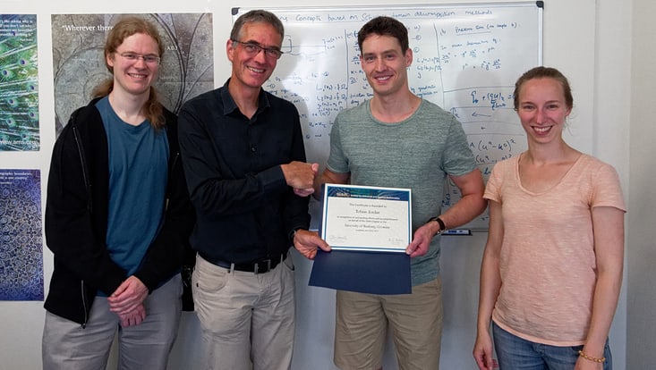 Certificate of Recognition for Tobias Jordan