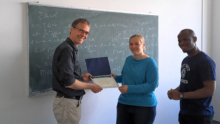 Certificate of Recognition for Susanne