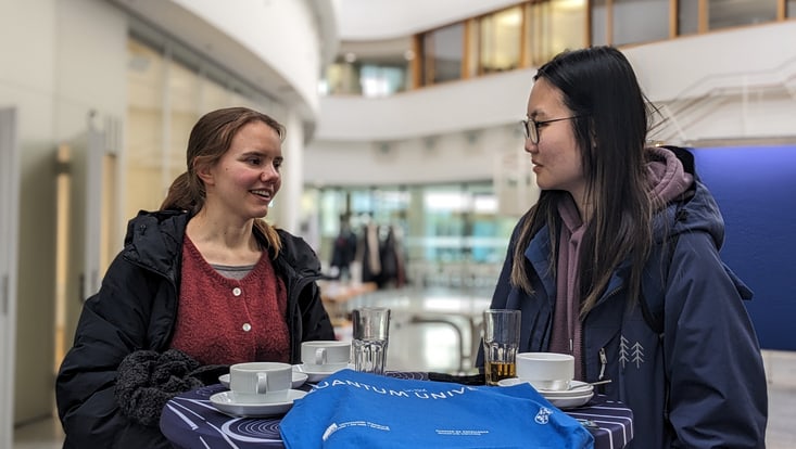Participants taking a break for coffee and cake!