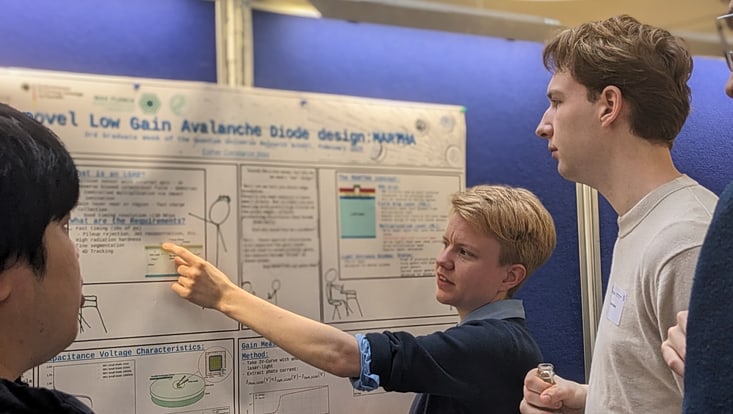 Esther in action at the poster session!