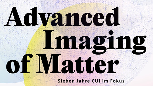 Magazincover mit dem Titel Advanced Imaging of Matter auf bunten Kreisen