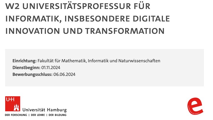 Stellenausschreibung ITMC-Professur (W2)