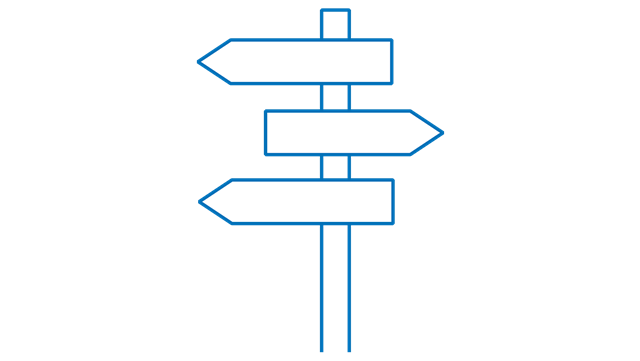 Icon Wegweiser