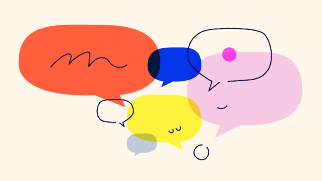 illustration sprechblasen