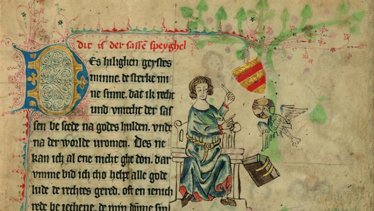 Oldenburger Bilderhandschrift des Sachsenspiegels, Landesbibliothek Oldenburg, Cim 410 I, fol 6r