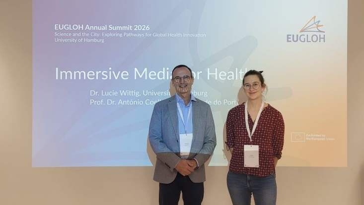 Lucie and Antonio presenting their workshop.