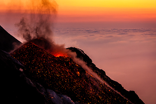 Eruption des Stromboli - Gewinnerbild Geowiss