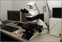 Leica Slide-Scanner Ansicht des Slide-Scanner Arbeitsplatzes