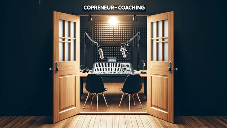 Tonstudio mit zwei Sitzplätzen