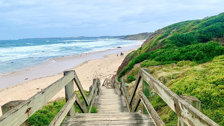 Weg zum Strand