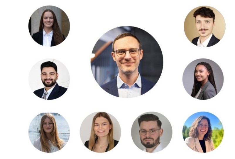 Kollage aus Portraits der Mitglieder der Professur