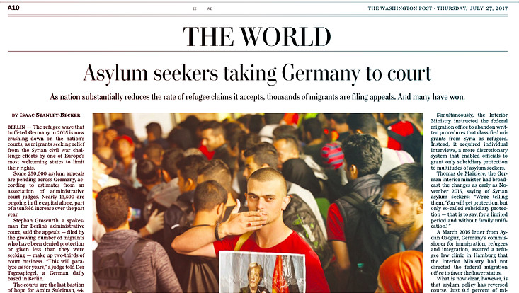 Washington Post 27. Juli 2017, S. A10