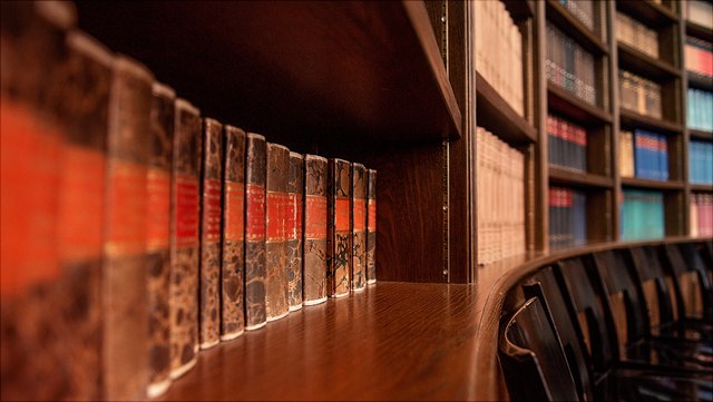 Bücher im Bücheregal des Warburghauses