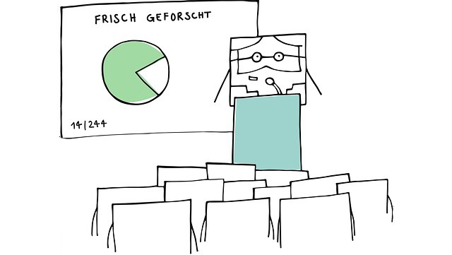 Lehrender im Hörsaal