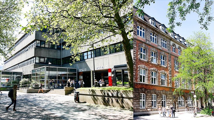 Fachbibliothek Wirtschafts- und Sozialwissenschaften / Business, Economics and Social Sciences Library Gebäude/ buildings Von-Melle-Park 5 und Allende-Platz 1