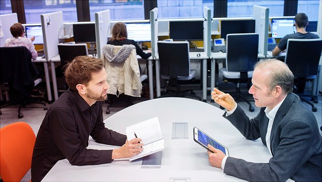 Beratungsgespräch im Telefonlabor Beratungsgespräch im Telefonlabor