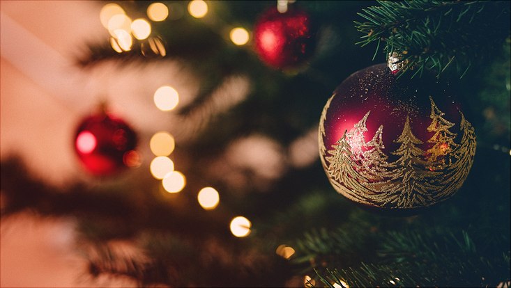 Geschmückter Tannenbaum