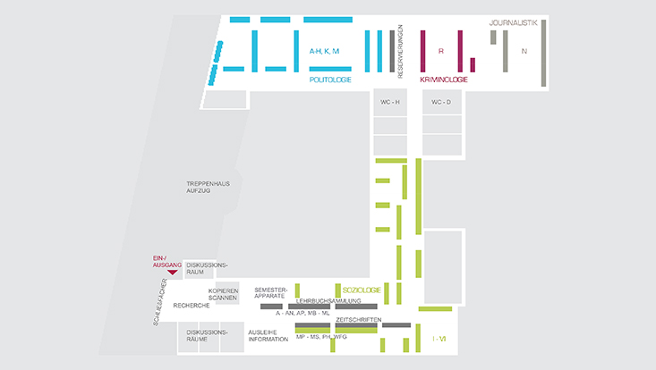 Orientierungsplan Fachbibliothek Sozialwiss./Floor plan Social Sciences Library Orientierungsplan Fachbibliothek Sozialwiss./Floor plan Social Sciences Library