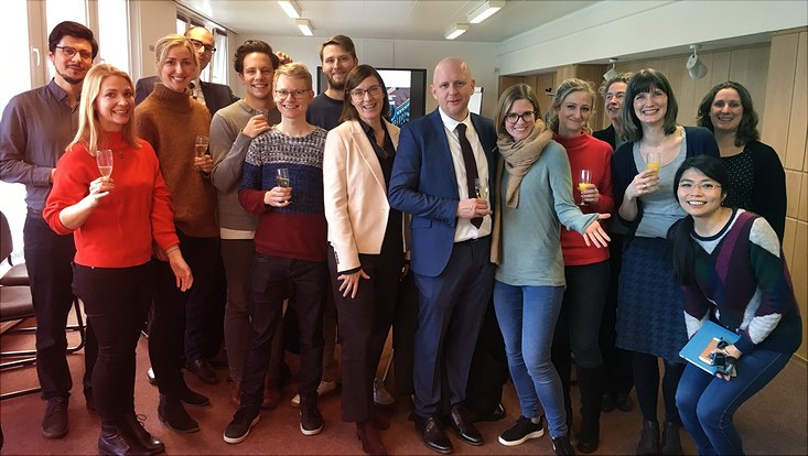 Team Boenigk bei Habilitation von Jurgen Willems im Januar 2019