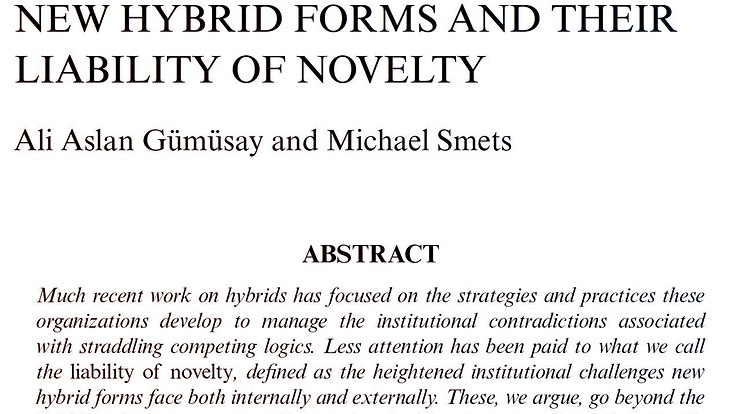 Hybridity & Liability of Novelty