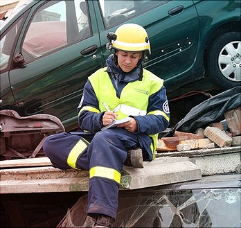 Anja Schröder during field work