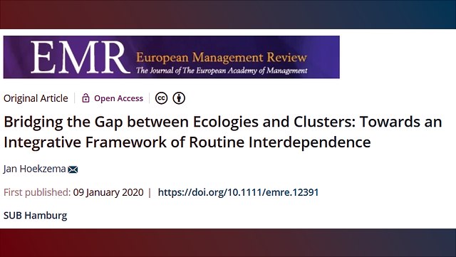 Bridging the Gap between Ecologies and Clusters: Towards an Integrative Framework of Routine Interdependence