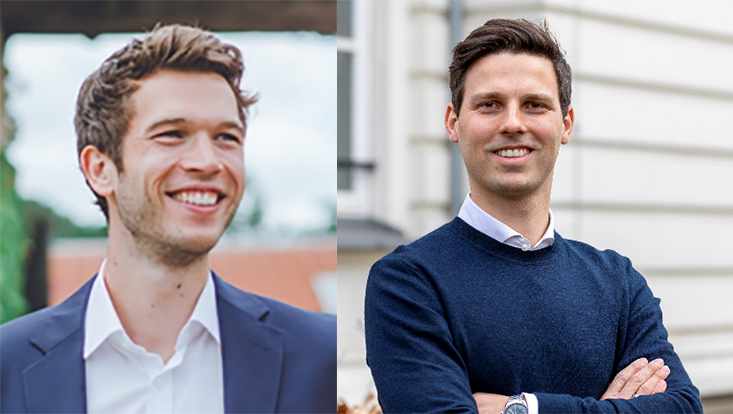 Porträts der Herrn Widdecke (links) und Hartmann (rechts)