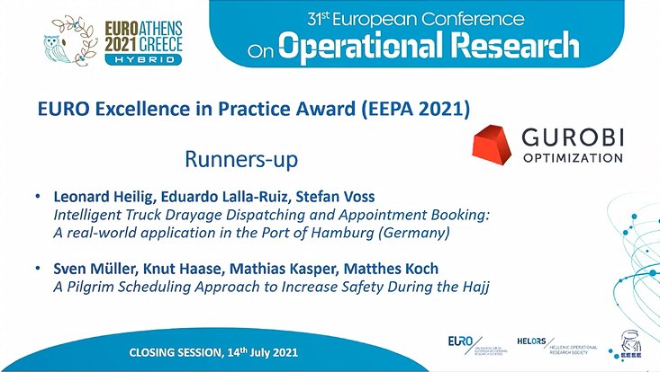 EURO Excellence In Practice Award 2021
