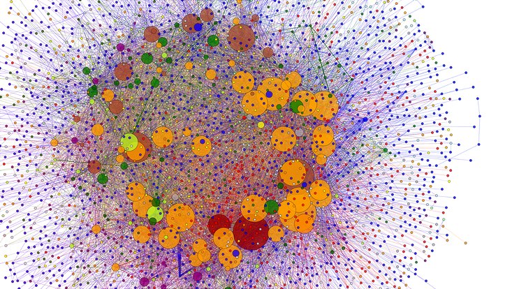 Ausschnitt aus dem interorganisationalen Kollaborationsnetzwerk im Hochschul- und Wissenschaftsfeld Deutschland