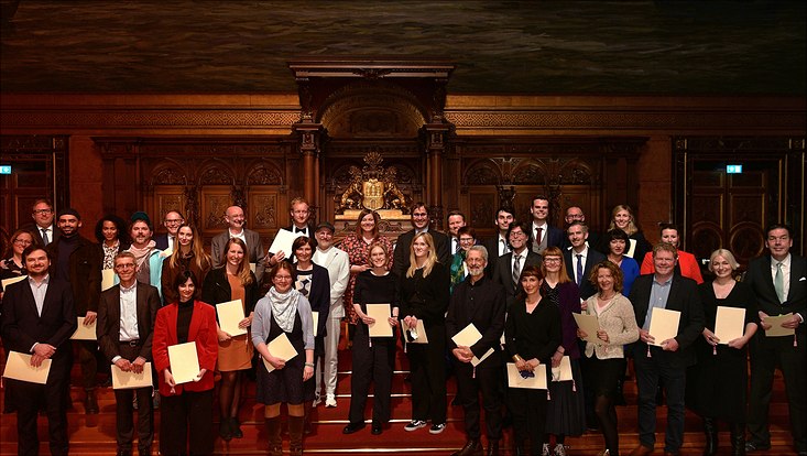 Vergabe des Hamburger Lehrpreis 2021 im Rathaus