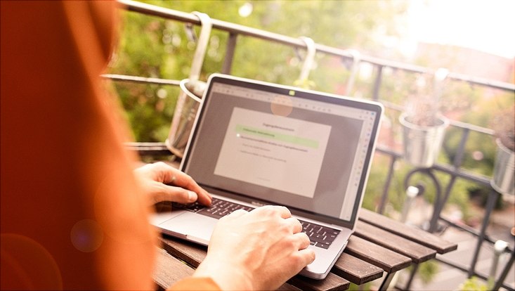 Homeoffice Balkon