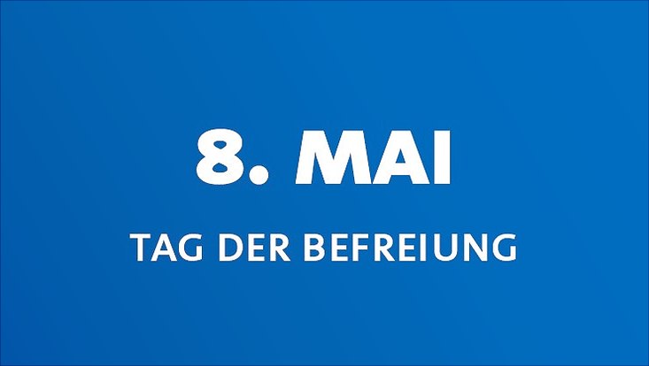 Schriftzug 8. Mai