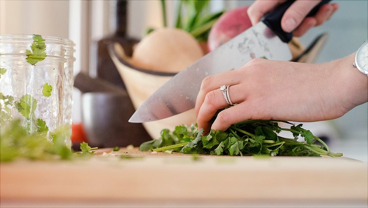 Cutting vegetables