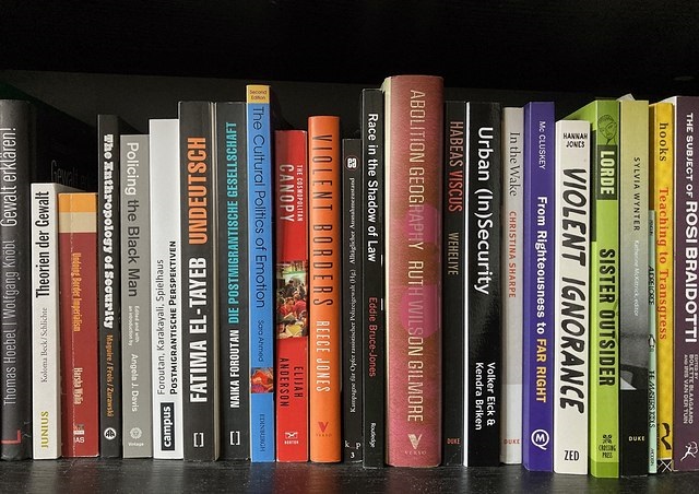 verschiedene aufgestellte Bücher