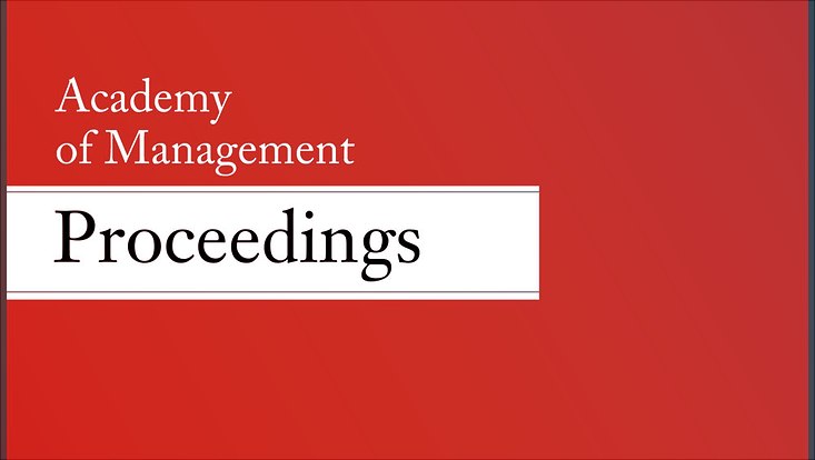 Titelblatt AOM Best Paper Proceedings