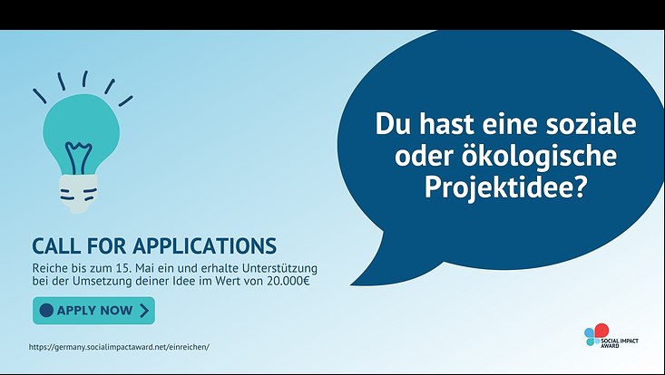 Ausschreibung Social Impact Award