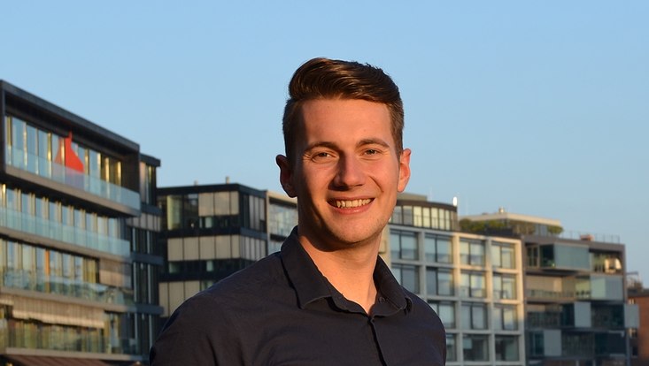 Portraitaufnahme Malte Seel, Wissenschaftliche Hilfskraft